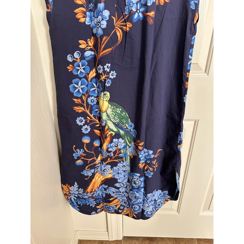 Anthropologie Maeve The Lillian Parrot Floral Midi Dress Size M - Picture 5 of 9